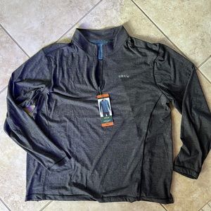 Men’s Orvis Sandy Point 1/4 zip Charcoal Brand New with Tags